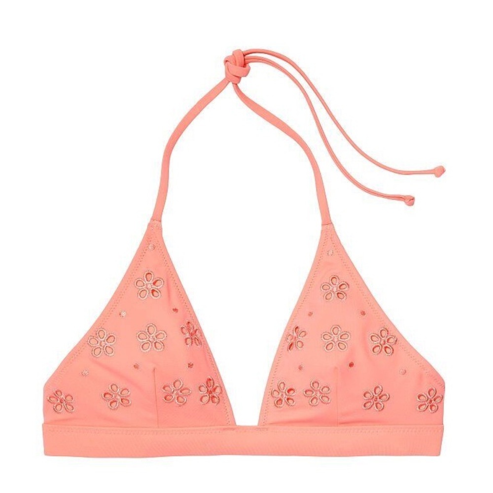Victoria's Secret Swim Essential Halter Bikini Top Color Coral